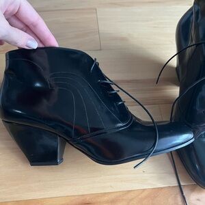 Giorgio Armani Black Heeled Boots